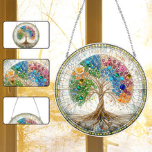 Load image into Gallery viewer, Suncatcher Animal Flower Stained Glass Colorful Diamond Painting Hanging Pendant