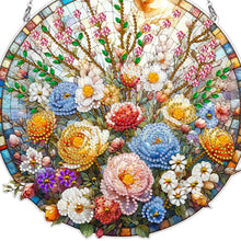 Load image into Gallery viewer, Suncatcher Animal Flower Stained Glass Colorful Diamond Painting Hanging Pendant