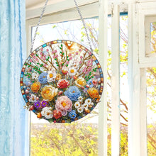 Load image into Gallery viewer, Suncatcher Animal Flower Stained Glass Colorful Diamond Painting Hanging Pendant