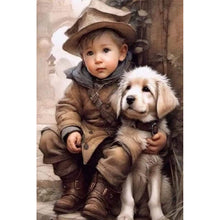 Load image into Gallery viewer, Diamond Painting - Full Square - oil painting sense child (20*30CM)