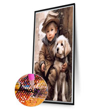 Load image into Gallery viewer, Diamond Painting - Full Square - oil painting sense child (20*30CM)