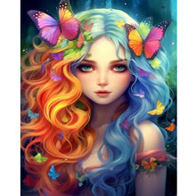 Load image into Gallery viewer, Diamond Painting - Full Round - butterfly fairy (40*50CM)