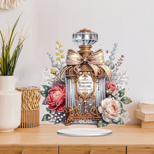 Load image into Gallery viewer, Flower Perfume Special Shaped Diamond Painting Desktop Ornaments Kit Table Decor