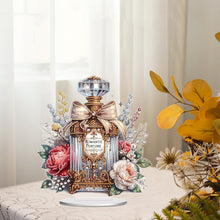 Load image into Gallery viewer, Flower Perfume Special Shaped Diamond Painting Desktop Ornaments Kit Table Decor