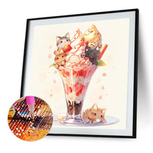 Load image into Gallery viewer, Diamond Painting - Full Square - cat ice cream (40*40CM)