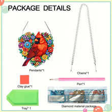 Load image into Gallery viewer, Acrylic Diamond Art Hanging Pendant Bird Diamond Painting Home Decor (Cardinal)