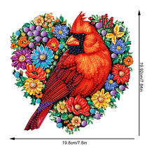 Load image into Gallery viewer, Acrylic Diamond Art Hanging Pendant Bird Diamond Painting Home Decor (Cardinal)