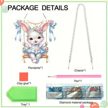 Load image into Gallery viewer, Acrylic Rabbit Diamond Art Hanging Pendant Cute Home Decor (Swing Rabbit)