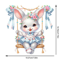 Load image into Gallery viewer, Acrylic Rabbit Diamond Art Hanging Pendant Cute Home Decor (Swing Rabbit)