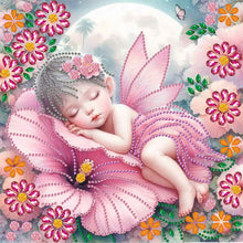 Load image into Gallery viewer, Diamond Painting - Partial Special Shaped - Flower Fairy (30*30CM)