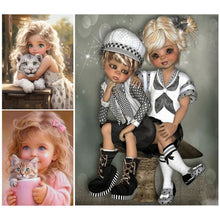 Load image into Gallery viewer, Diamond Painting - Full Round - girl (30*40CM)