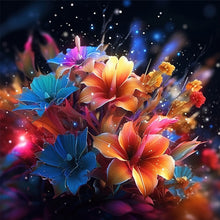 Load image into Gallery viewer, Diamond Painting - Full Round - glow-in-the-dark flowers (30*30CM)