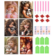 Load image into Gallery viewer, Diamond Painting - Full Round - girl (40*55CM)