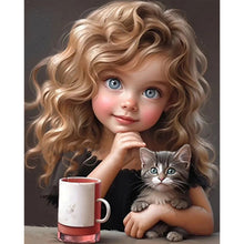 Load image into Gallery viewer, Diamond Painting - Full Round - girl (40*55CM)