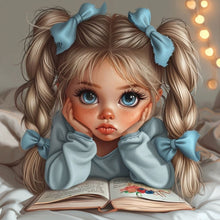 Load image into Gallery viewer, Diamond Painting - Full Round - cute little girl (30*30CM)