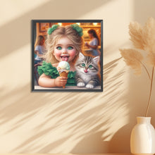 Load image into Gallery viewer, Diamond Painting - Full Round - cute little girl (30*30CM)