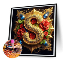 Load image into Gallery viewer, Diamond Painting - Full Round - Flower letter-S (30*30CM)