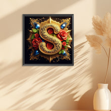 Load image into Gallery viewer, Diamond Painting - Full Round - Flower letter-S (30*30CM)