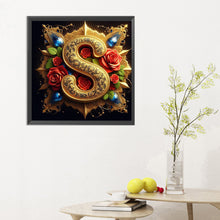 Load image into Gallery viewer, Diamond Painting - Full Round - Flower letter-S (30*30CM)