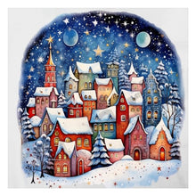 Load image into Gallery viewer, Diamond Painting - Full Round - snow town (40*40CM)