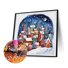 Load image into Gallery viewer, Diamond Painting - Full Round - snow town (40*40CM)