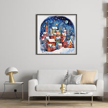 Load image into Gallery viewer, Diamond Painting - Full Round - snow town (40*40CM)