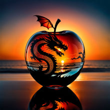 Load image into Gallery viewer, Diamond Painting - Full Round - Apple Dragon (50*50CM)
