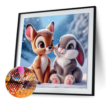 Load image into Gallery viewer, Diamond Painting - Full Round - deer and rabbit (50*50CM)