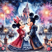 Load image into Gallery viewer, Diamond Painting - Full Round - Mickey Mouse and Minnie Mouse (50*50CM)