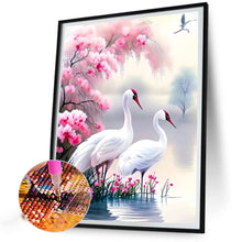 Load image into Gallery viewer, Diamond Painting - Full Round - white crane (50*60CM)