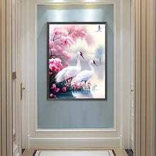 Load image into Gallery viewer, Diamond Painting - Full Round - white crane (50*60CM)
