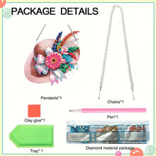 Load image into Gallery viewer, Acrylic Flower Diamond Art Hanging Pendant Colorful Home Decor (Flower Hat)