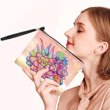 Load image into Gallery viewer, PU Partial Special Shaped Succulent 5D DIY Diamond Painting Wallet Daily Purse