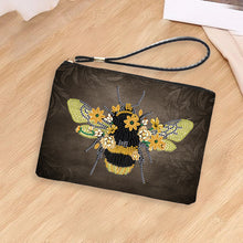 Load image into Gallery viewer, PU Partial Special Shaped Bee 5D DIY Diamond Painting Wallet Gifts for Women