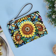 Load image into Gallery viewer, PU Partial Special Shaped Sunflower 5D DIY Diamond Painting Wallet Daily Purse