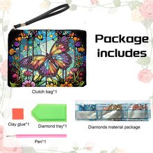 Load image into Gallery viewer, PU Partial Special Shaped Butterfly 5D DIY Diamond Painting Wallet Daily Purse