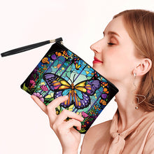 Load image into Gallery viewer, PU Partial Special Shaped Butterfly 5D DIY Diamond Painting Wallet Daily Purse