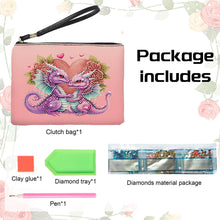 Load image into Gallery viewer, PU Partial Special Shaped Dinosaur 5D DIY Diamond Painting Wallet Daily Purse