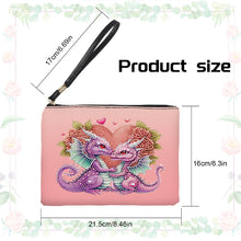 Load image into Gallery viewer, PU Partial Special Shaped Dinosaur 5D DIY Diamond Painting Wallet Daily Purse
