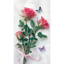 Load image into Gallery viewer, AB Diamond Painting - Full Round - butterfly rose flower (40*70CM)