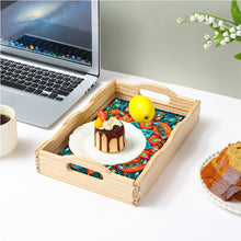 Load image into Gallery viewer, Wooden Mandala 5D DIY Diamond Painting Serving Tray with Handle for Home Decor
