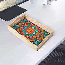 Load image into Gallery viewer, Wooden Mandala 5D DIY Diamond Painting Serving Tray with Handle for Home Decor