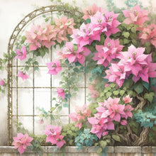 Load image into Gallery viewer, Diamond Painting - Full Round - Bougainvillea in front of the window (30*30CM)