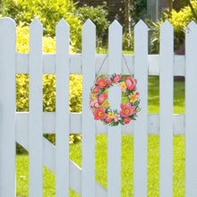 Load image into Gallery viewer, Acrylic Special Shaped Diamond Art Painting Tulip Wreath Hanging Sign Decoration