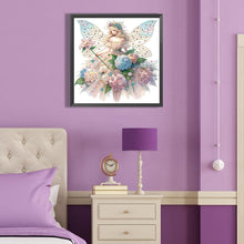 Load image into Gallery viewer, Diamond Painting - Partial Special Shaped - hydrangea butterfly girl (40*40CM)