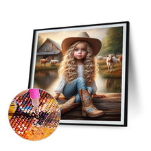 Load image into Gallery viewer, Diamond Painting - Full Round - cowgirl (40*40CM)