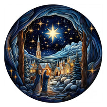 Load image into Gallery viewer, Diamond Painting - Full Round - snowy night scene (30*30CM)