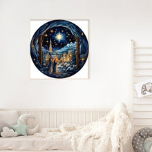Load image into Gallery viewer, Diamond Painting - Full Round - snowy night scene (30*30CM)