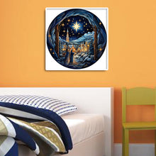 Load image into Gallery viewer, Diamond Painting - Full Round - snowy night scene (30*30CM)