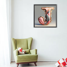 Load image into Gallery viewer, Diamond Painting - Full Round - Leaf letter J (40*40CM)